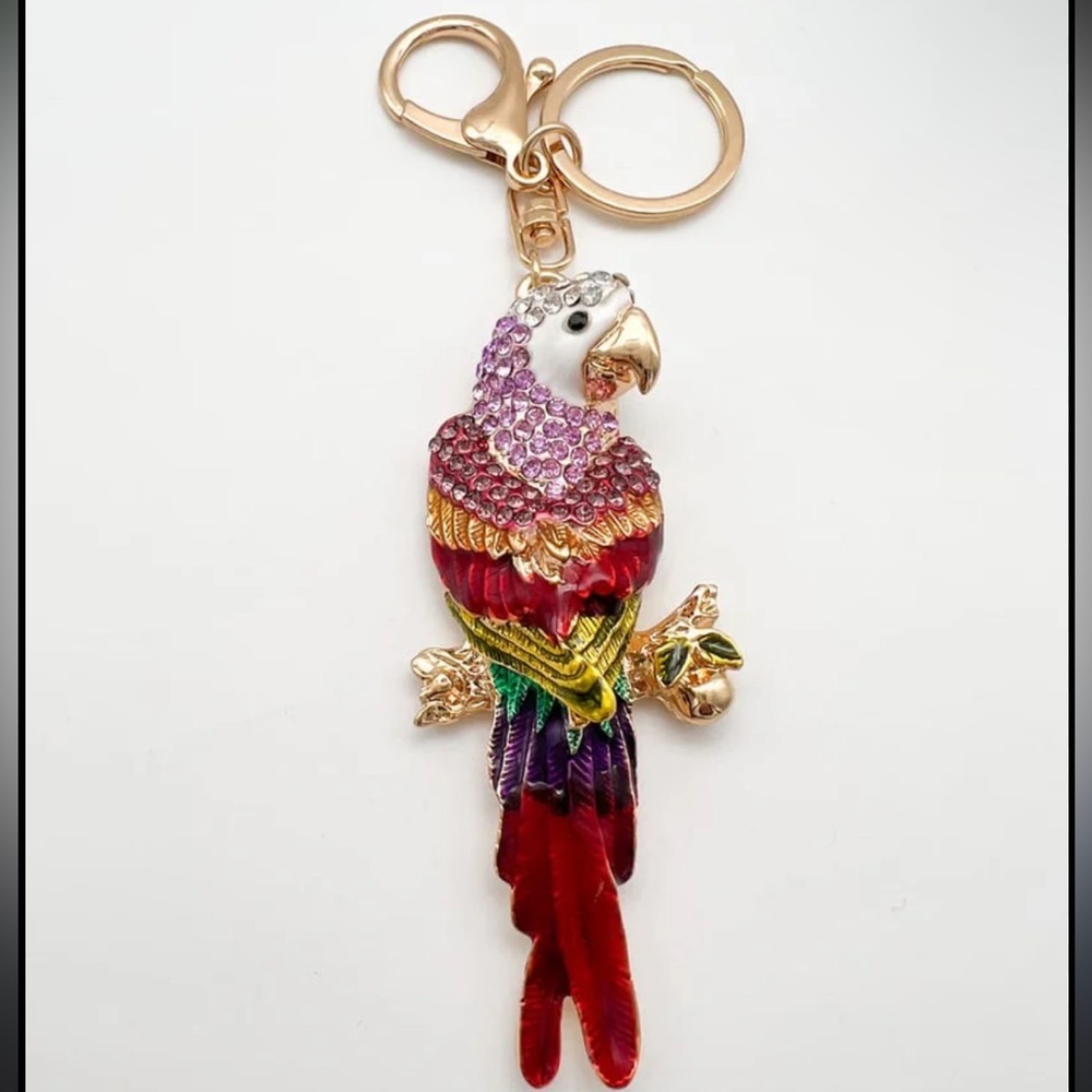 Parrot Bird Keychain NWT